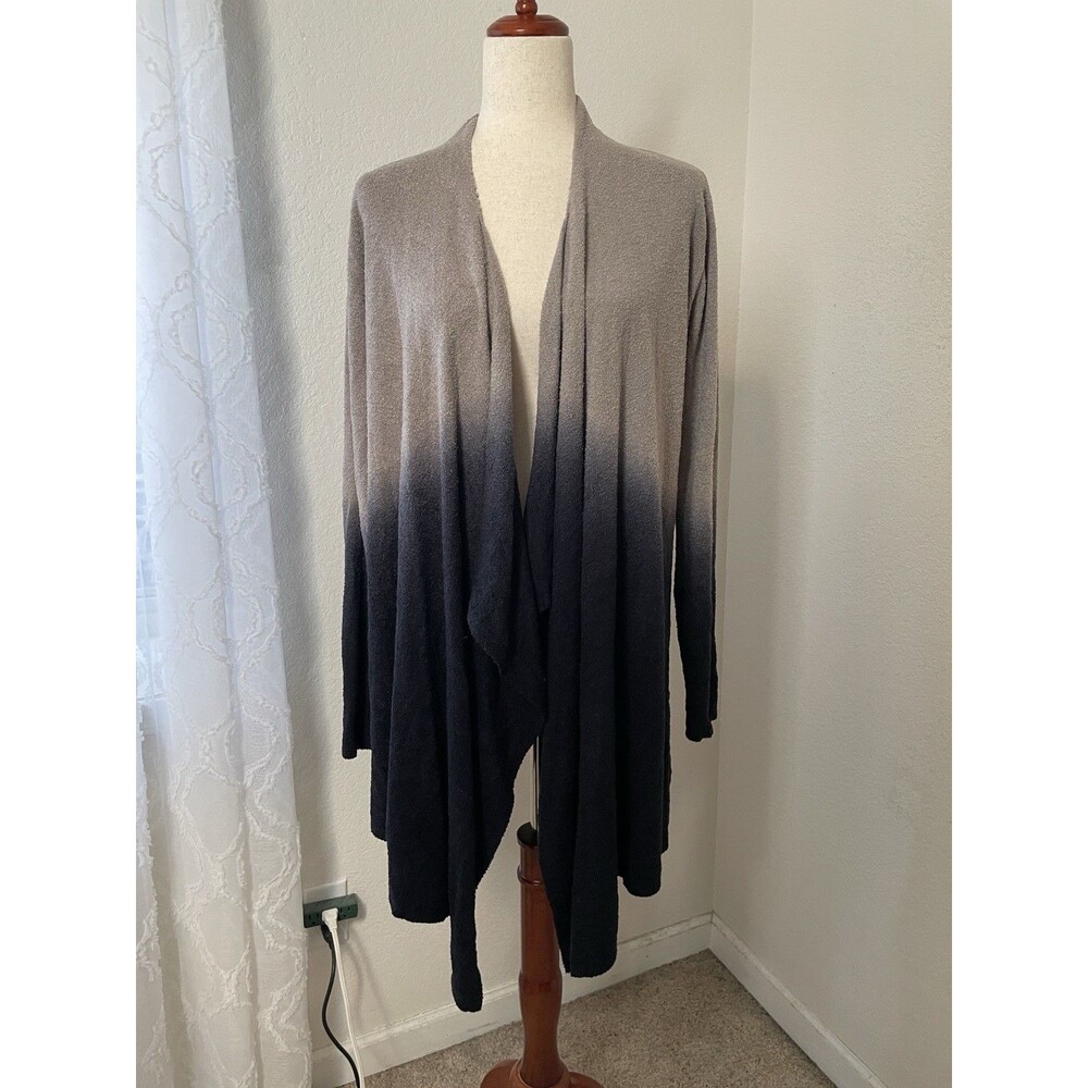 Barefoot Dreams Women’s L/XL Ombre Cardigan Beachy Boho Cascade Drape Soft Luxe - Picture 2 of 8